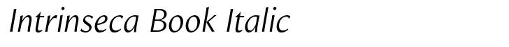 Intrinseca Book Italic